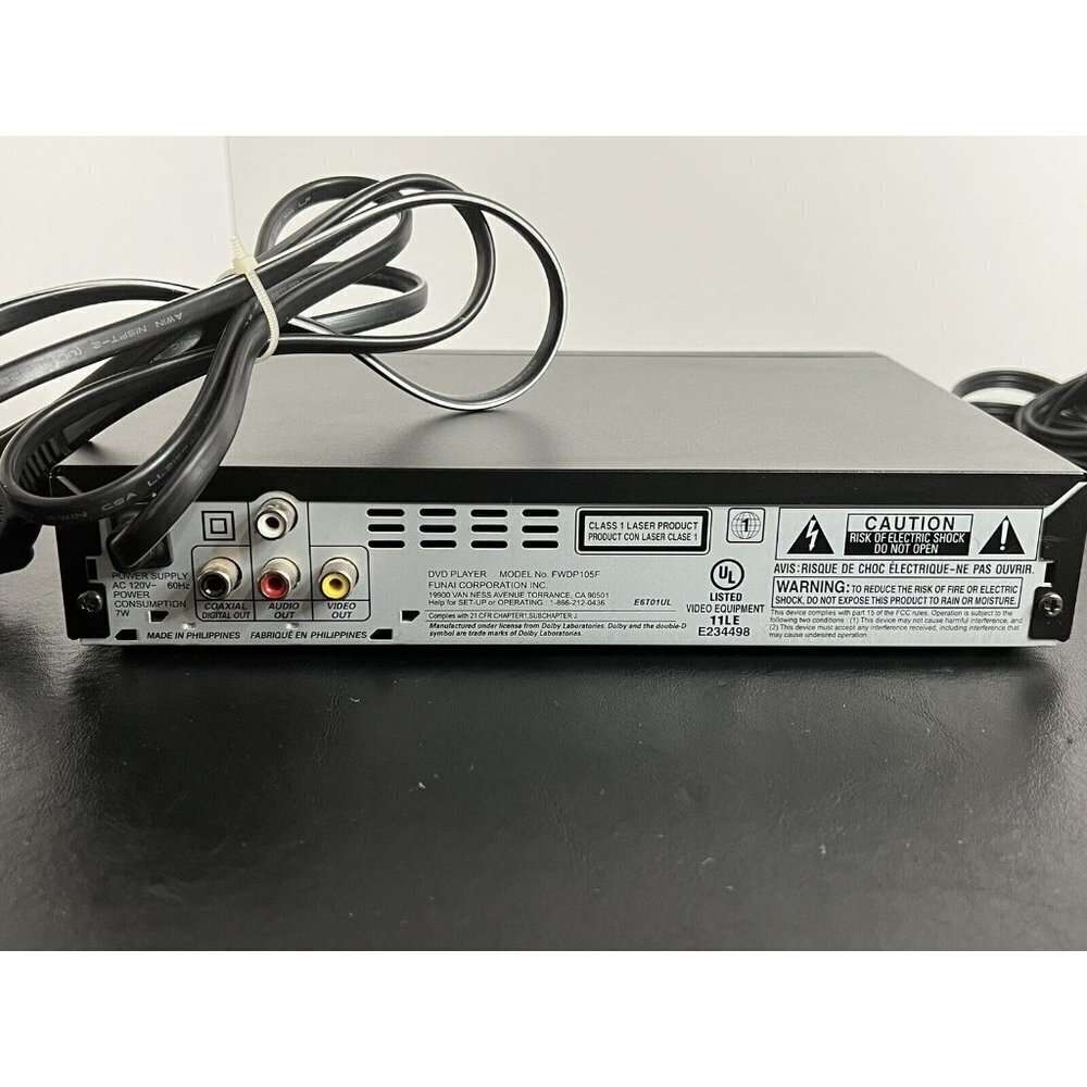 Sanyo FWDP105F Compact CD Player with Remote Works and AV cables - Picture 6 of 9